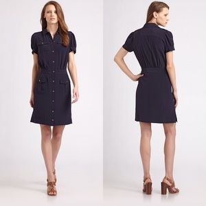TORY BURCH navy “Gennifer” silk dress